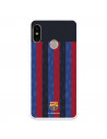Funda para Xiaomi Mi A2 Lite del FC Barcelona Fondo Rayas Verticales  - Licencia Oficial FC Barcelona