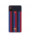 Funda para Xiaomi Mi A2 del FC Barcelona Fondo Rayas Verticales  - Licencia Oficial FC Barcelona