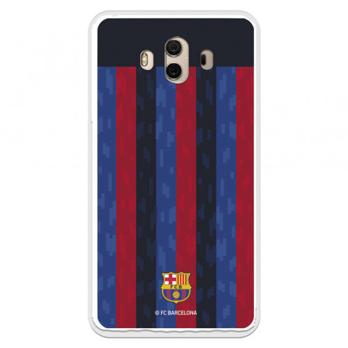 Funda para Huawei Mate 10 del FC Barcelona Fondo Rayas Verticales  - Licencia Oficial FC Barcelona