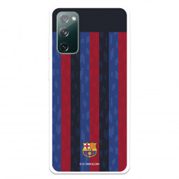 Funda para Samsung Galaxy S20 FE del FC Barcelona Fondo Rayas Verticales  - Licencia Oficial FC Barcelona