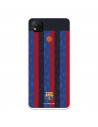 Funda para Xiaomi Redmi 9C del FC Barcelona Fondo Rayas Verticales  - Licencia Oficial FC Barcelona