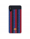 Funda para Xiaomi Redmi 9A del FC Barcelona Fondo Rayas Verticales  - Licencia Oficial FC Barcelona