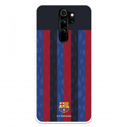 Funda para Xiaomi Redmi Note 8 Pro del FC Barcelona Fondo Rayas Verticales  - Licencia Oficial FC Barcelona