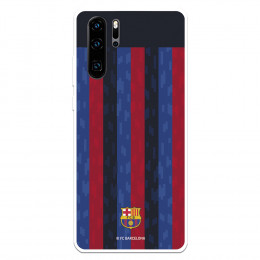 Funda para Huawei P30 Pro del FC Barcelona Fondo Rayas Verticales  - Licencia Oficial FC Barcelona