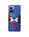 Funda para Oppo A77 5G Oficial de Disney Mickey y Minnie Beso - Clásicos Disney