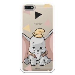 Funda Oficial Disney Dumbo silueta transparente para Honor 7S