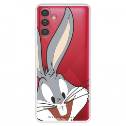 Funda para Samsung Galaxy A04s Oficial de Warner Bros Bugs Bunny Silueta Transparente - Looney Tunes