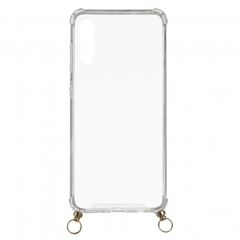Cover Silicone Tracolla Trasparente per Samsung Galaxy A50