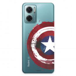 Funda para Xiaomi Redmi 10 5G Oficial de Marvel Capitán América Escudo Transparente - Marvel