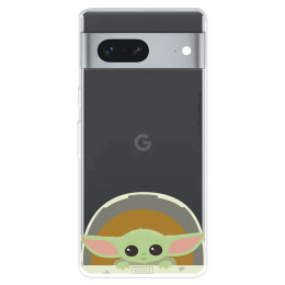 Funda para Google Pixel 7 5G Oficial de Star Wars Baby Yoda Sonrisas - The Mandalorian