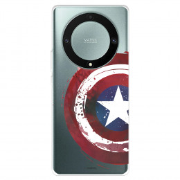 Funda para Huawei Honor Magic5 Lite Oficial de Marvel Capitán América Escudo Transparente - Marvel