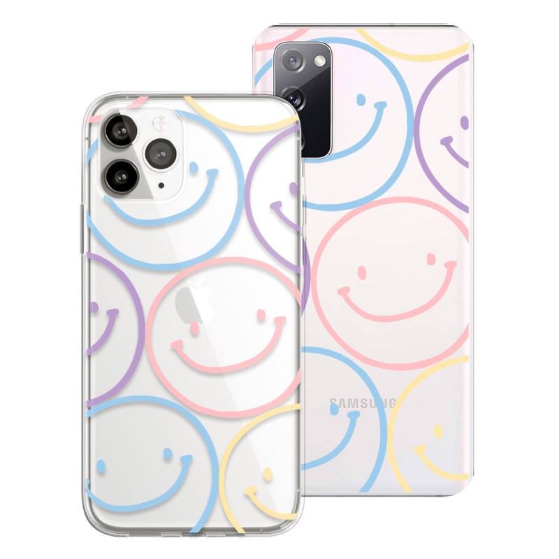 Funda Dibujo Estampado Caritas Happy