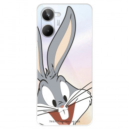 Funda para Realme 10 Oficial de Warner Bros Bugs Bunny Silueta Transparente - Looney Tunes