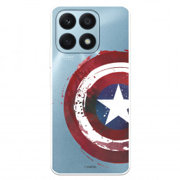 Funda para Huawei Honor X8A Oficial de Marvel Capitán América Escudo Transparente - Marvel
