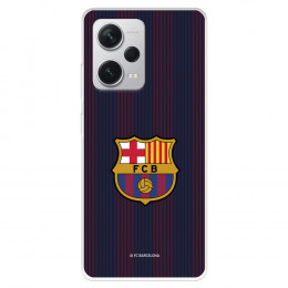 Funda para Xiaomi Redmi Note 12 5G del FC Barcelona Rayas Blaugrana  - Licencia Oficial FC Barcelona