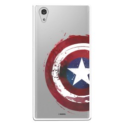 Funda Oficial Escudo Capitan America para Sony Xperia XA1 Plus