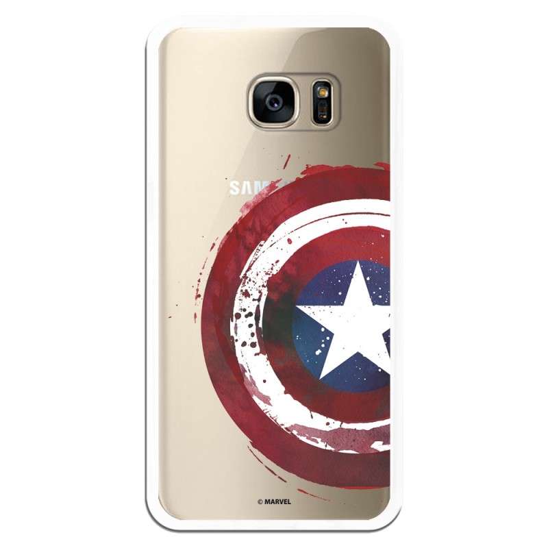 Funda Oficial Escudo Capitan America para Samsung Galaxy S7 Edge