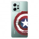 Funda para Xiaomi Redmi Note 12 4G Oficial de Marvel Capitán América Escudo Transparente - Marvel