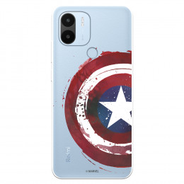 Funda para Xiaomi Redmi A2 Oficial de Marvel Capitán América Escudo Transparente - Marvel