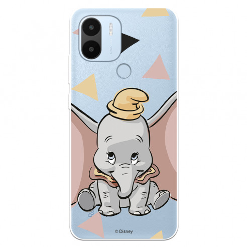 Funda para Xiaomi Redmi A2 Oficial de Disney Dumbo Silueta Transparente - Dumbo