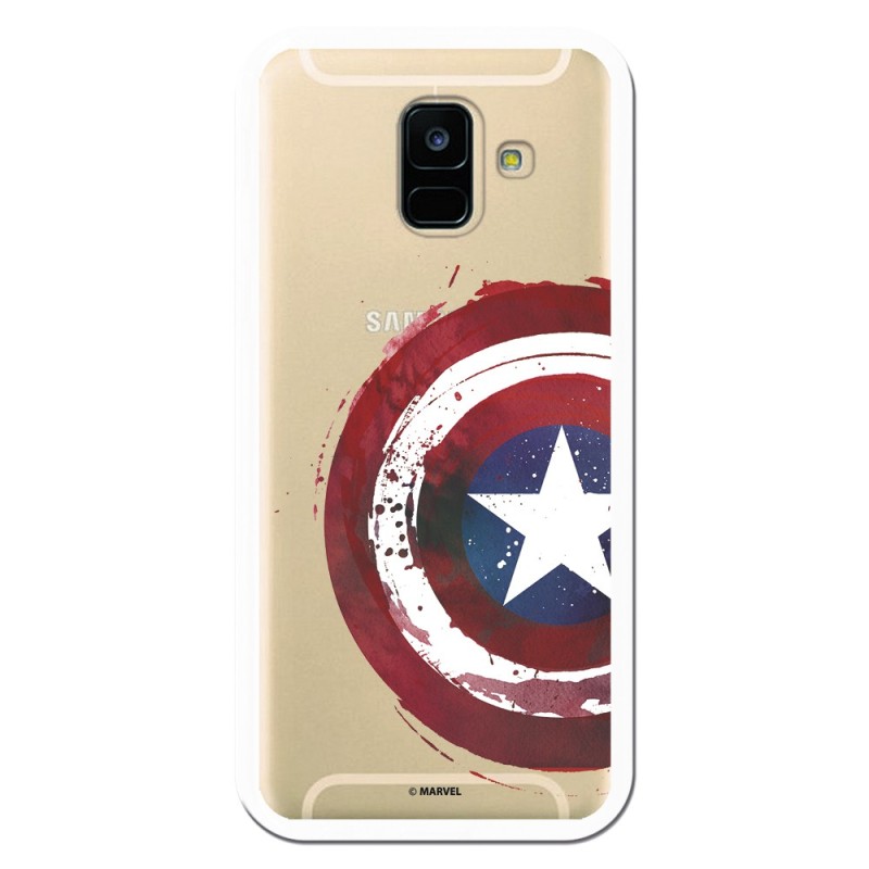 Funda Oficial Escudo Capitan America para Samsung Galaxy A6 2018