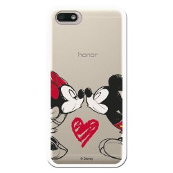 Funda para Honor 7S Oficial de Disney Mickey y Minnie Beso - Clásicos Disney