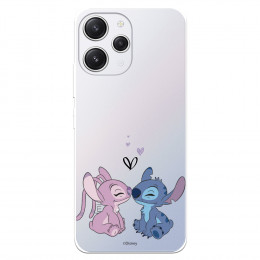 Funda para Xiaomi Redmi 12 Oficial de Disney Angel & Stitch Beso - Lilo & Stitch