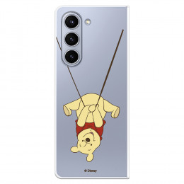 Funda para Samsung Galaxy Z Fold 5 Oficial de Disney Winnie  Columpio - Winnie The Pooh