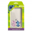 Funda para Motorola Moto E13 Oficial de Disney Angel & Stitch Beso - Lilo & Stitch