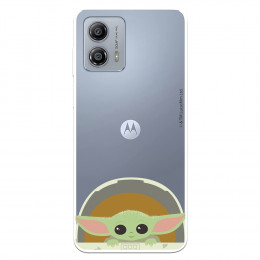 Funda para Motorola Moto G53 5G Oficial de Star Wars Baby Yoda Sonrisas - The Mandalorian