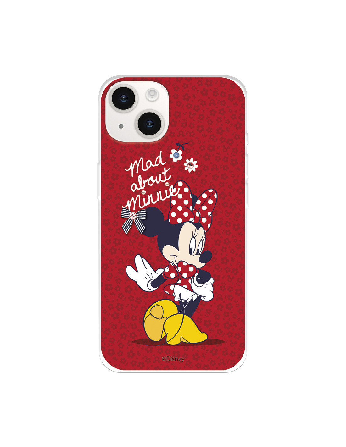 Cover per iPhone 15 Plus Ufficiale della Disney Minnie Mad About - Classici  Disney