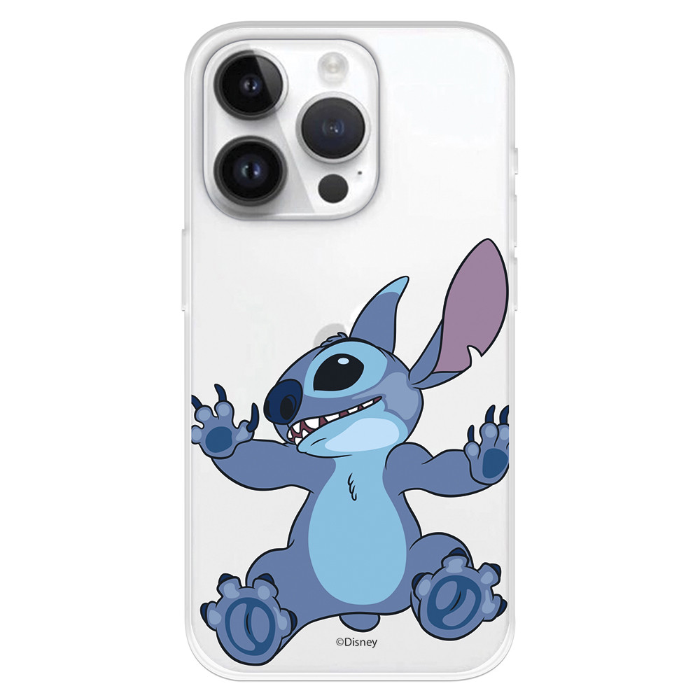 Cover per iPhone 15 Pro Ufficiale della Disney Stitch Che si arrampica -  Lilo & Stitch