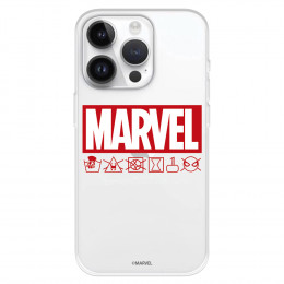 Funda para iPhone 15 Pro Oficial de Marvel Marvel Logo Red - Marvel