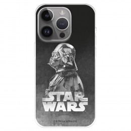 Funda para iPhone 15 Pro Max Oficial de Star Wars Darth Vader Fondo negro - Star Wars