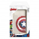 Funda para iPhone 15 Pro Max Oficial de Marvel Capitán América Escudo Transparente - Marvel