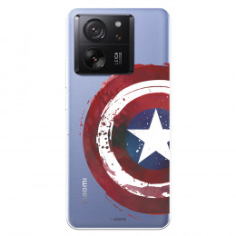 Funda para Xiaomi 13T Pro Oficial de Marvel Capitán América Escudo Transparente - Marvel