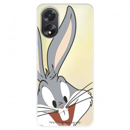 Funda para Oppo A18 Oficial de Warner Bros Bugs Bunny Silueta Transparente - Looney Tunes