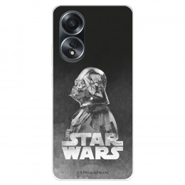 Funda para Oppo A58 4G Oficial de Star Wars Darth Vader Fondo negro - Star Wars