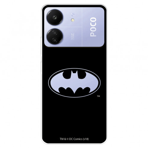 Funda para Xiaomi Poco C65 Oficial de DC Comics Batman Logo Transparente - DC Comics