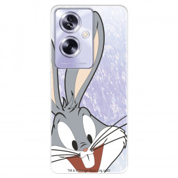 Funda para Oppo A79 5G Oficial de Warner Bros Bugs Bunny Silueta Transparente - Looney Tunes
