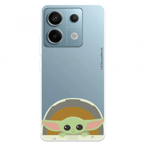 Funda para Xiaomi Redmi Note 13 5G Oficial de Star Wars Baby Yoda Sonrisas - The Mandalorian
