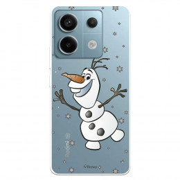 Funda para Xiaomi Redmi Note 13 5G Oficial de Disney Olaf Transparente - Frozen