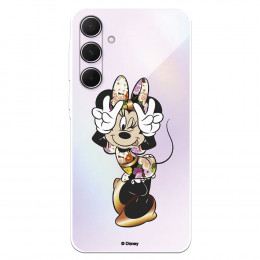 Funda para Samsung Galaxy A55 5G Oficial de Disney Minnie Posando - Clásicos Disney