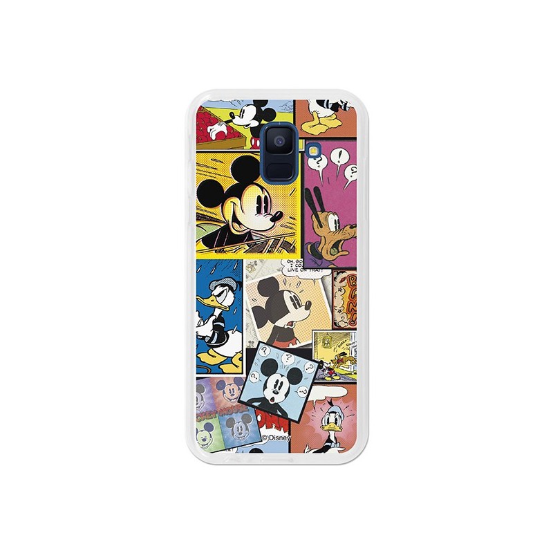 Funda Oficial Disney Mickey, Comic Samsung Galaxy A6 2018