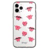 Funda Oficial Mr Wonderful - Patrón Corazones Silicona Transparente