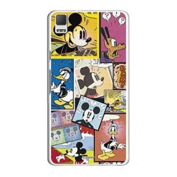 Funda Oficial Disney Mickey, Comic BQ Aquaris E5 4G