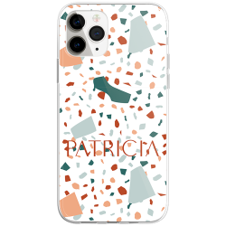 Funda Diseño Móvil Nombre Personalizado - Patrón Mosaico