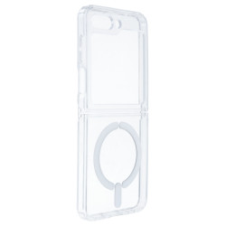 Funda Transparente Logo Compatible con Magsafe para Samsung Galaxy Z Flip 5