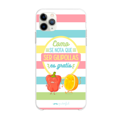 Funda Móvil Diseño Puterful - Se nota que ser gilipollas es gratis