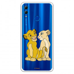 Carcasa Oficial Disney Simba y Nala transparente para Huawei P Smart 2019 - El Rey León- La Casa de las Carcasas